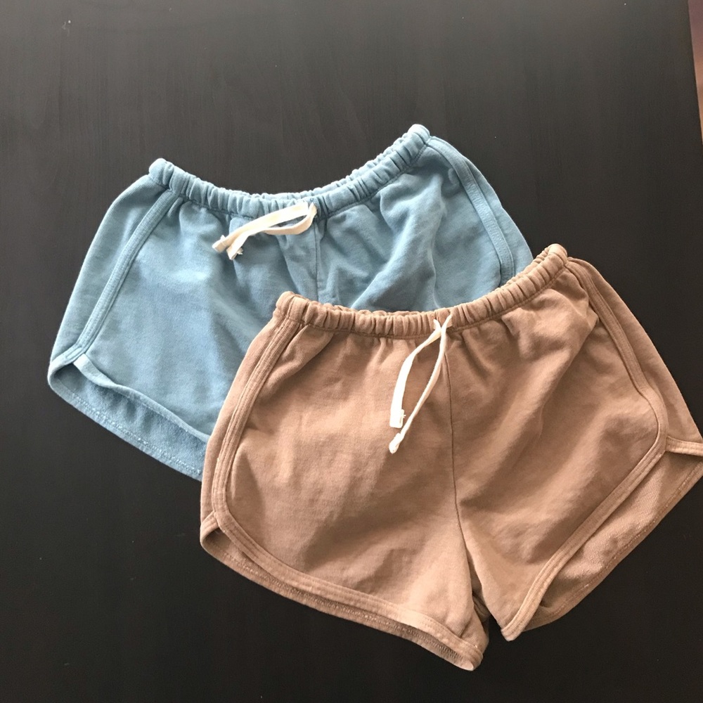 American Apparel French Terry Running Shorts 2pk